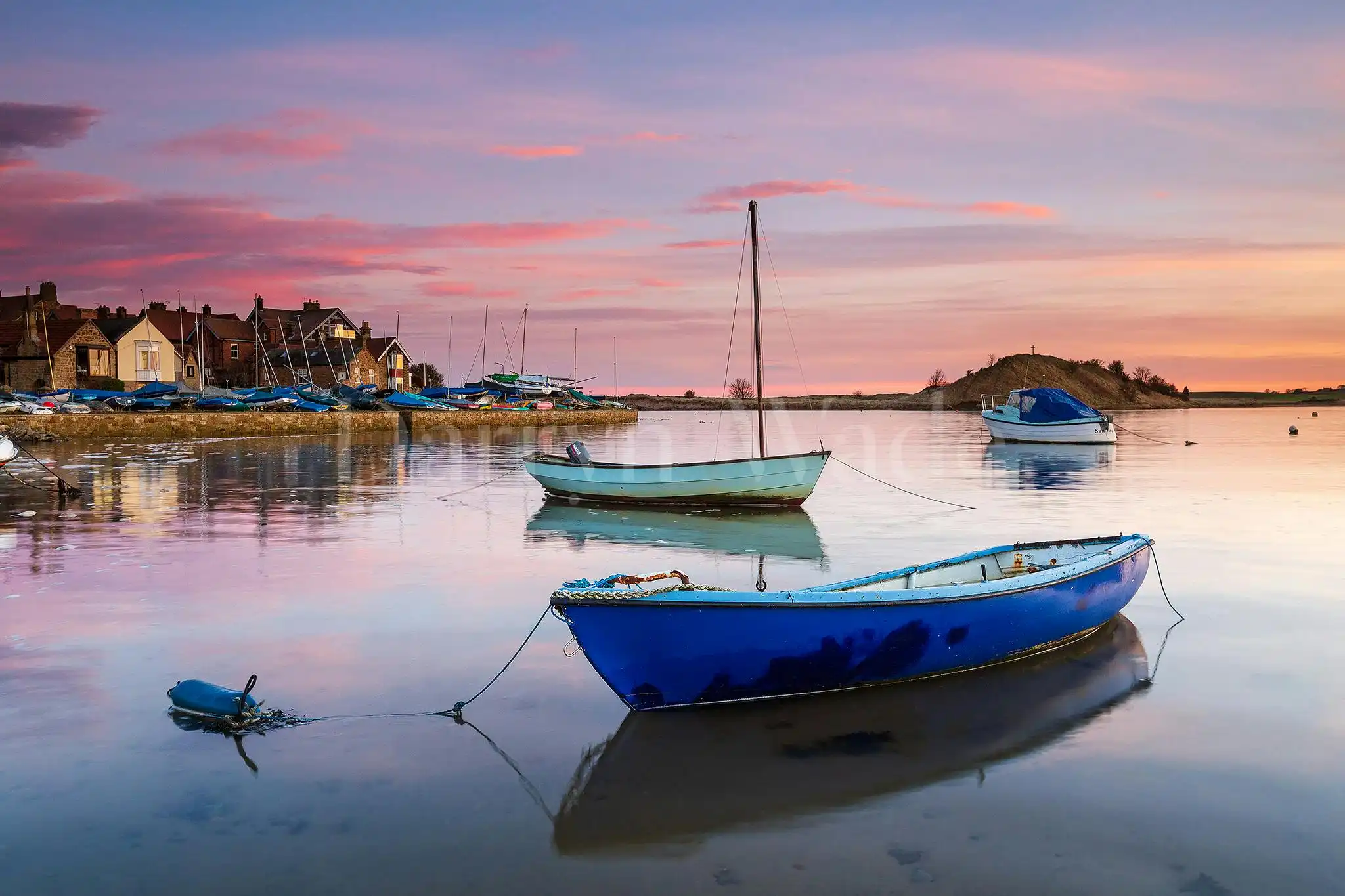 Time to reflect, Alnmouth Harbour